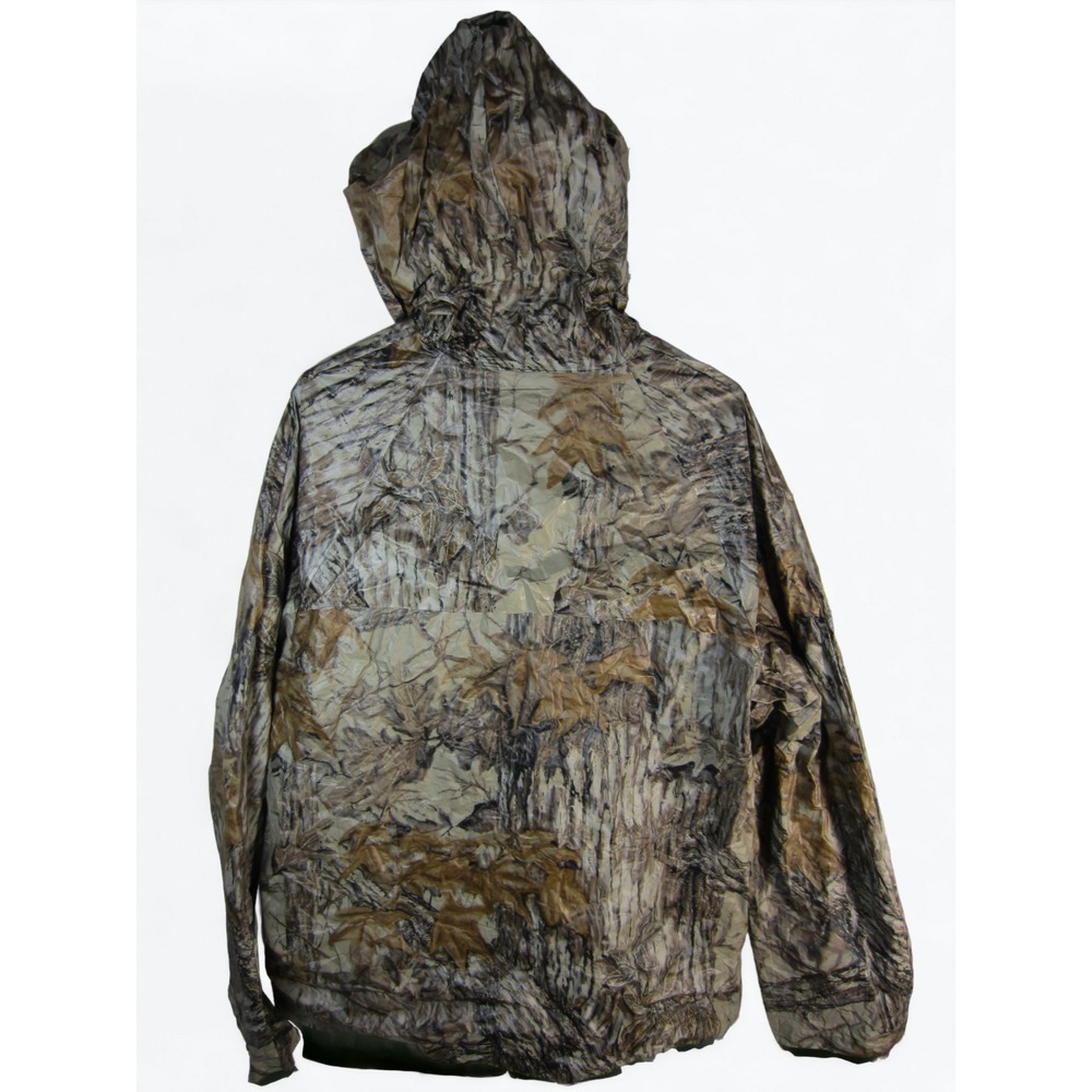 Stearns Vinyl Dry-Wear Hunting Hooded Rain Jacket Real Tree Camo Waterproof L - Picture 4 of 10